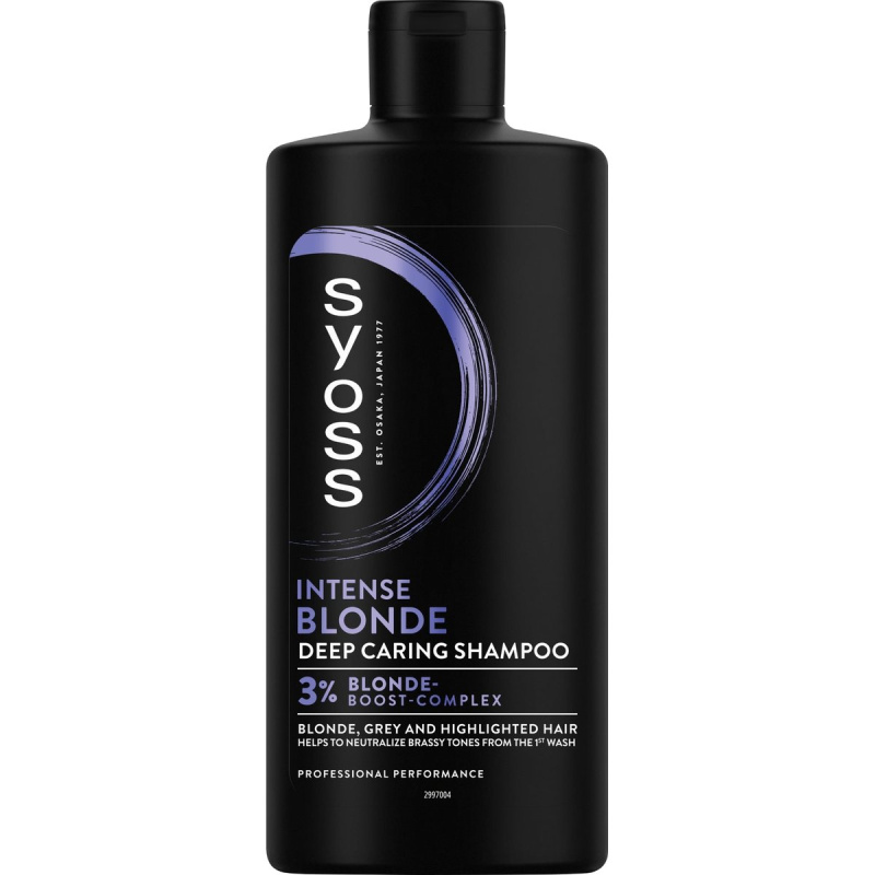 Syoss Intense Blonde fialový šampon pro blond a šedivé vlasy 440 ml
