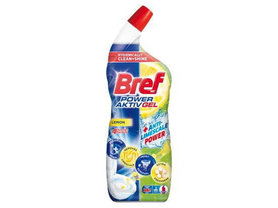 Bref Power Aktiv - WC gel - Lemon, 700 ml