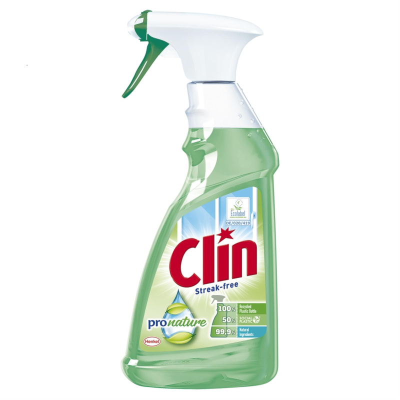 Čisticí prostředek na mytí oken Clin Pro Nature - 500 ml