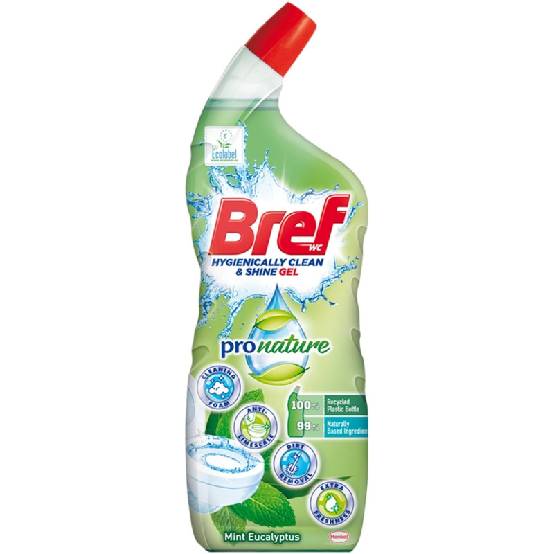 Bref Pro Nature Mint & Eucalyptus WC čistič