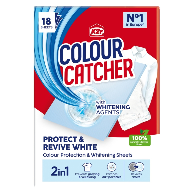 K2r Colour Catcher 2in1 Protect & Revive White Prací ubrousky 18 kusů