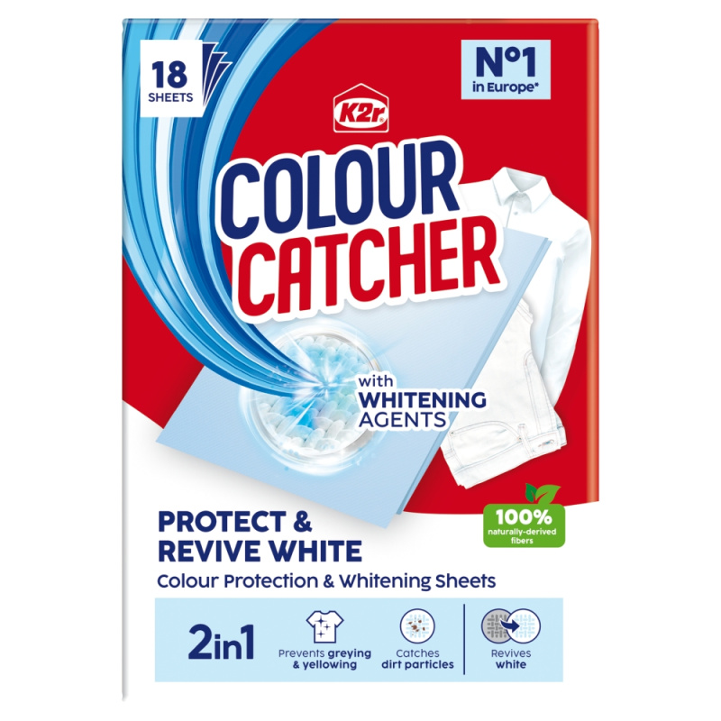 K2r Colour Catcher 2in1 Protect & Revive White Prací ubrousky 18 kusů