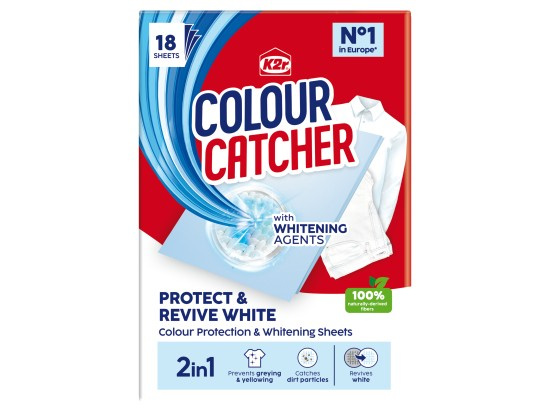 K2r Colour Catcher 2in1 Protect & Revive White Prací ubrousky 18 kusů