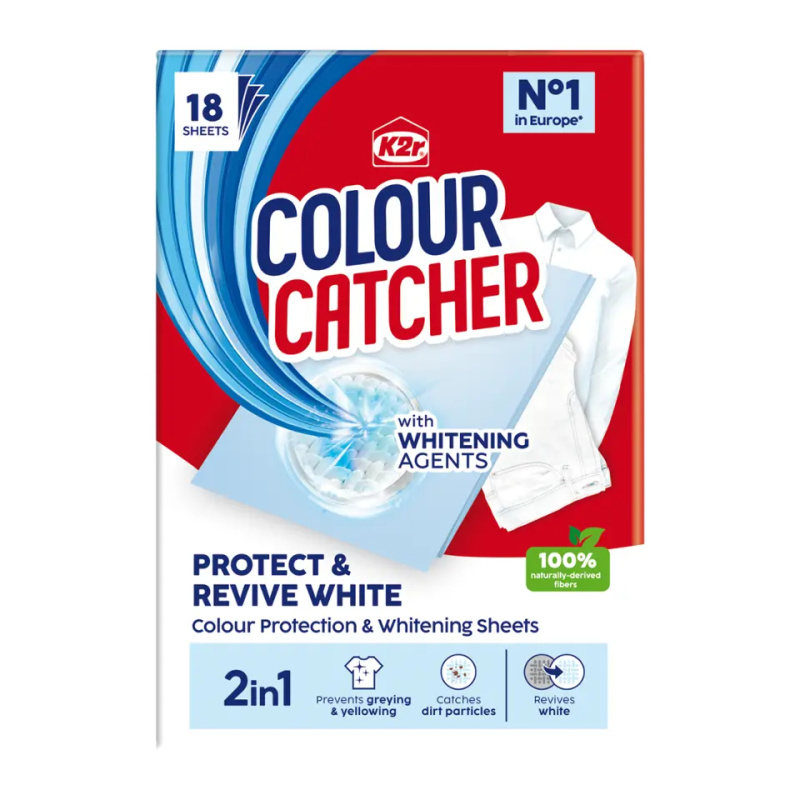 K2r Colour Catcher 2in1 Protect & Revive White Prací ubrousky 18 kusů