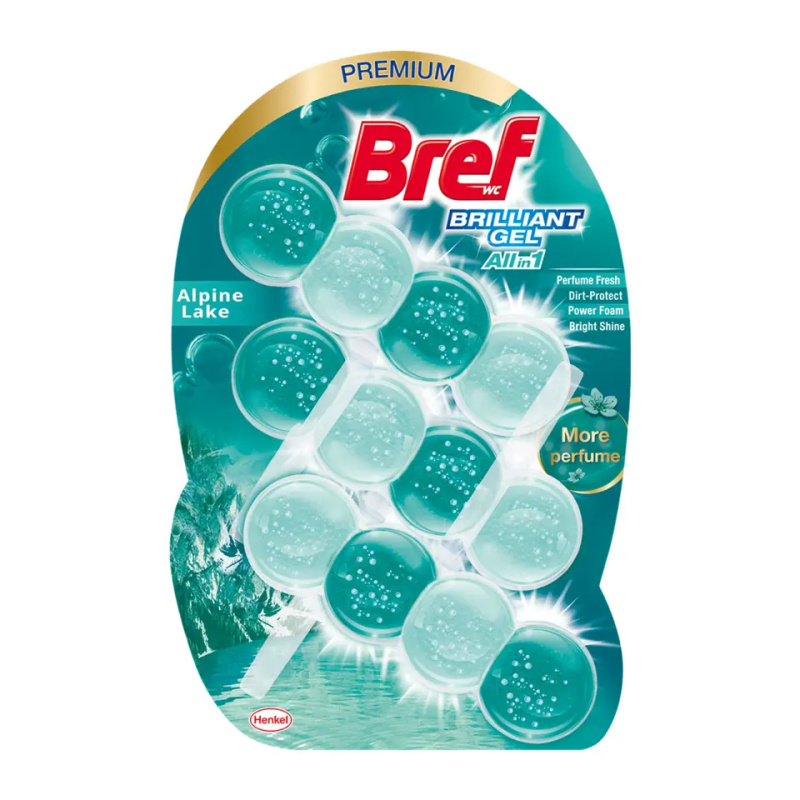 Bref WC blok Brilliant Gel Alpine Lake 126 g