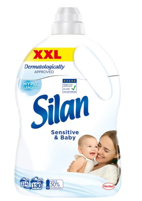 SILAN Sensitive & Baby Aviváž 130 praní 2,86ml