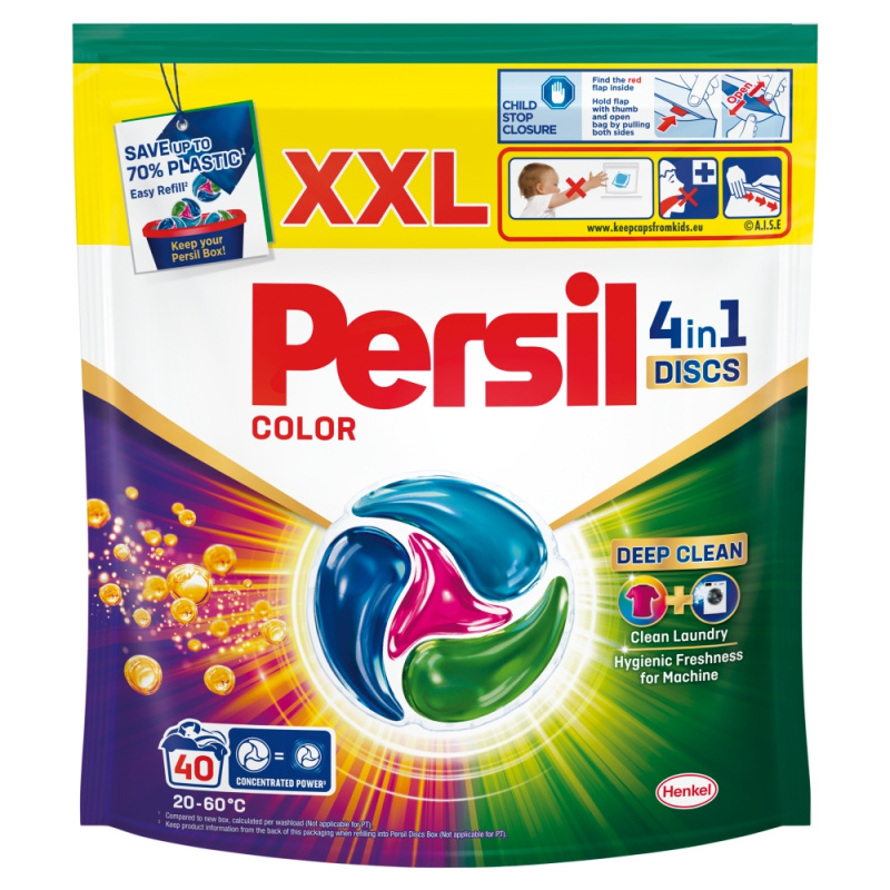Persil Deep Clean 4v1 Discs Color - prací kapsle - 40 kapslí