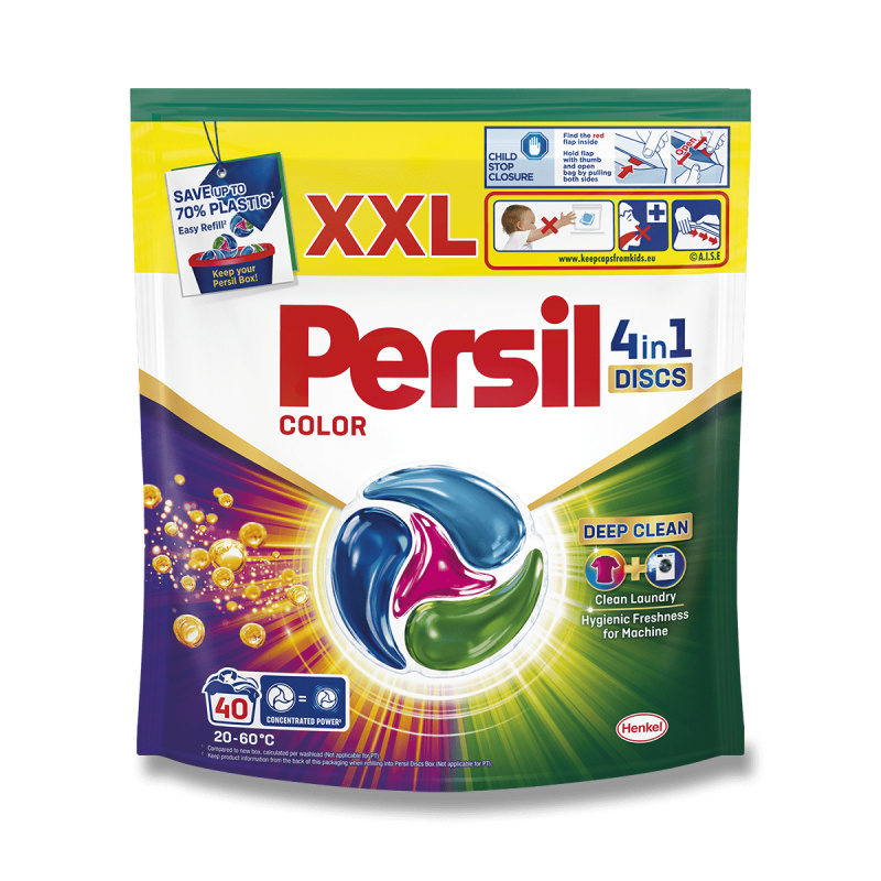 Persil Deep Clean 4v1 Discs Color - prací kapsle - 40 kapslí