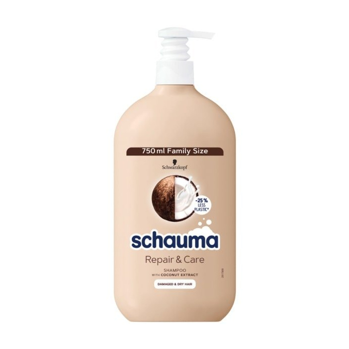 Schwarzkopf Schauma Repair & Care šampon pro suché a poškozené vlasy s kokosem 750 ml