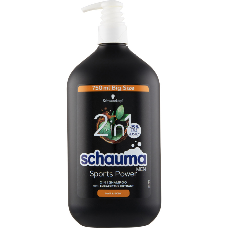 Schauma Sports Power šampon a sprchový gel 2v1 s eukalyptem