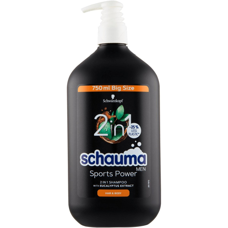 Schauma Sports Power šampon a sprchový gel 2v1 s eukalyptem