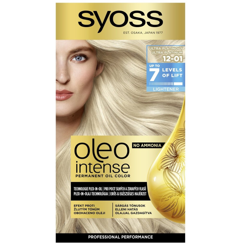 Syoss Oleo Intense barva na vlasy Ultra Platinový 12-01