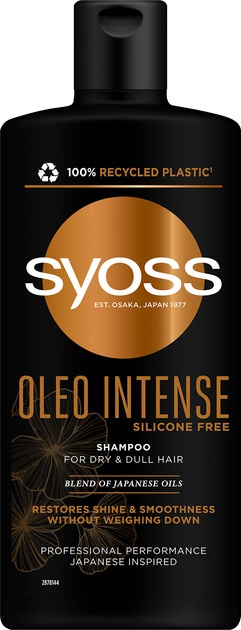 Syoss Intense Oleo šampon pro lesk a hebkost vlasů 440 ml