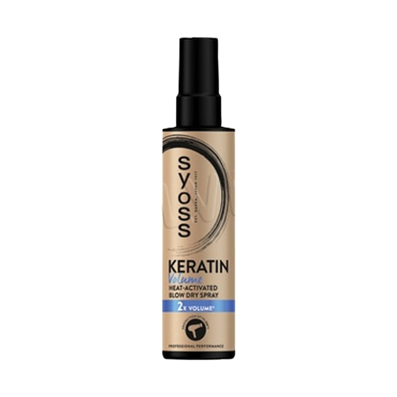 Syoss Keratin Volume sprej pro ochranu vlasů před teplem pro zvětšení objemu 200 ml