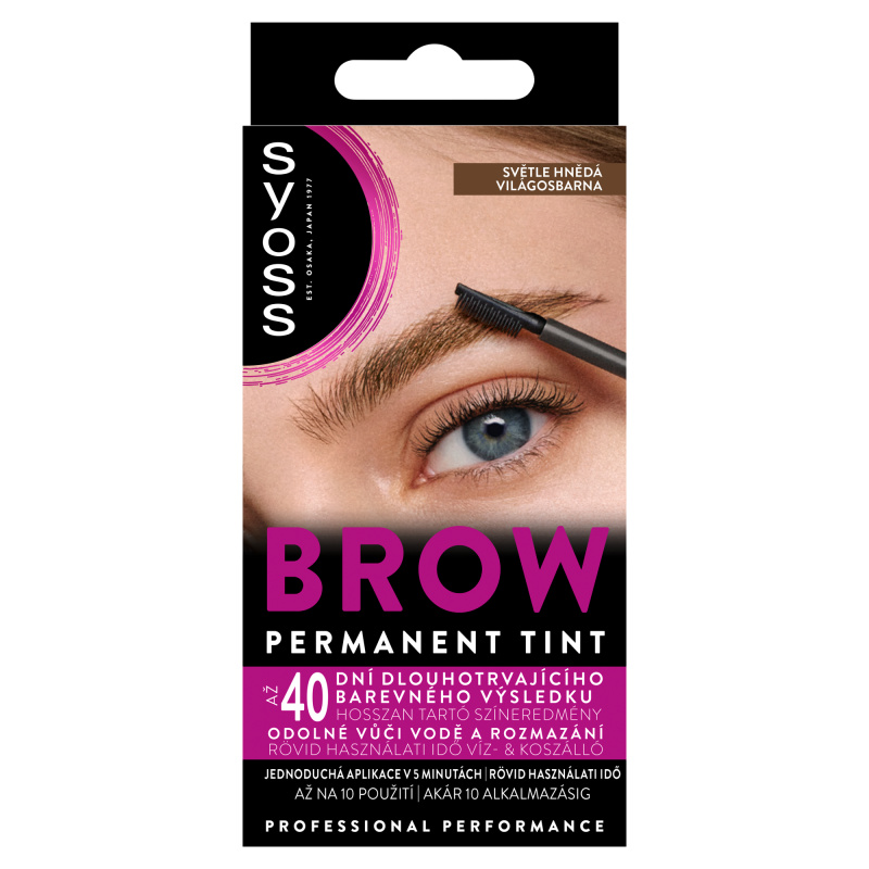 Syoss Brow Tint barva na obočí odstín Světle hnědá 10 ml