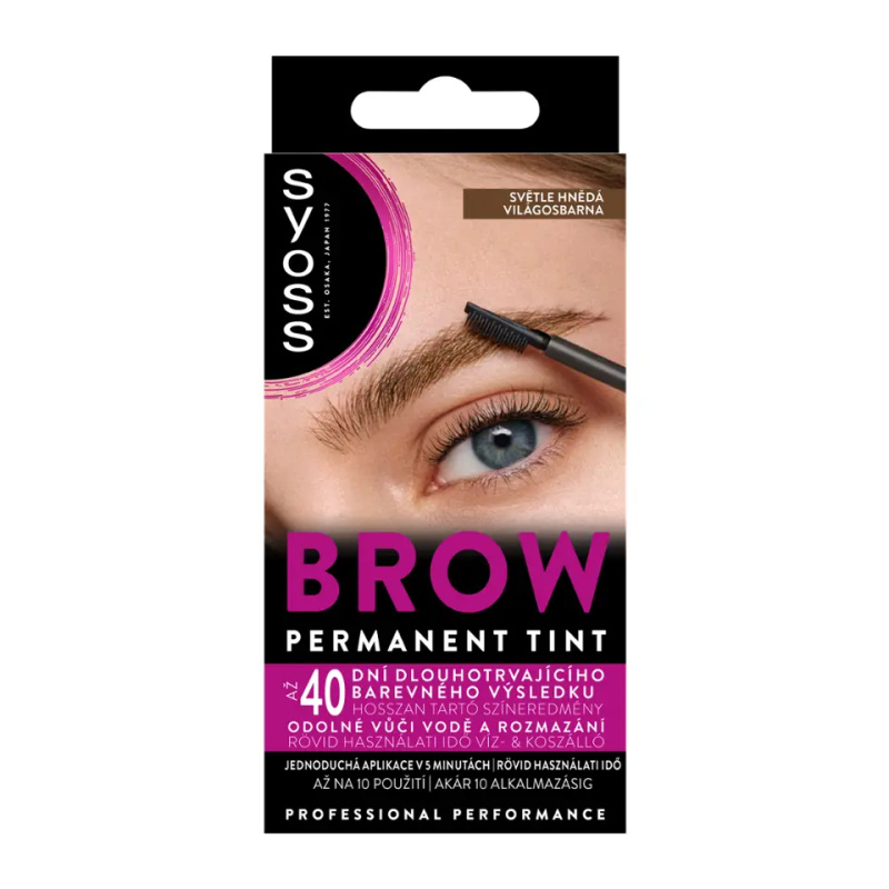 Syoss Brow Tint barva na obočí odstín Světle hnědá 10 ml