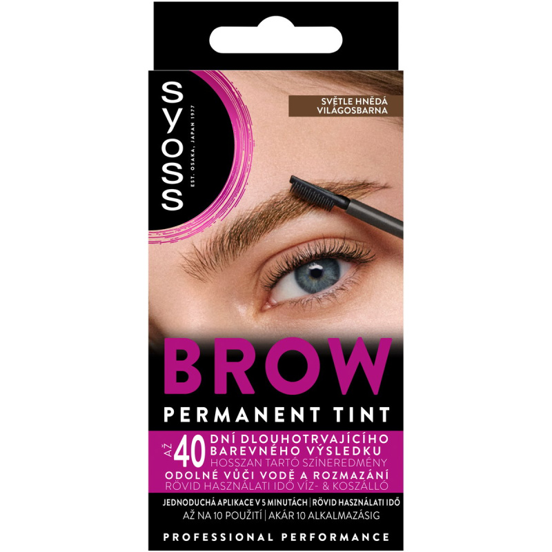 Syoss Brow Tint barva na obočí odstín Světle hnědá 10 ml