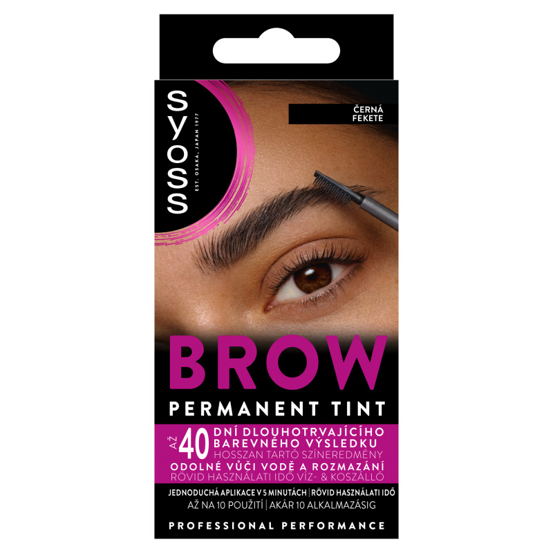 Syoss Brow Tint barva na obočí odstín Černá 10 ml