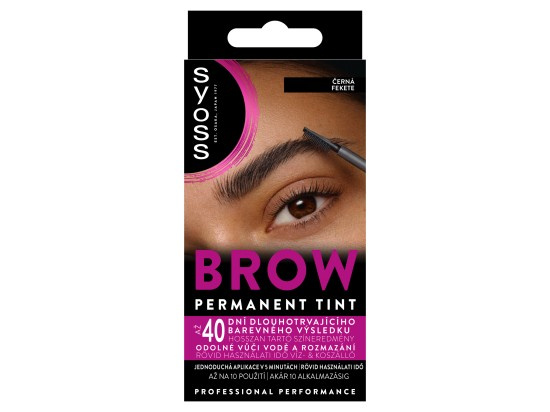 Syoss Brow Tint barva na obočí odstín Černá 10 ml