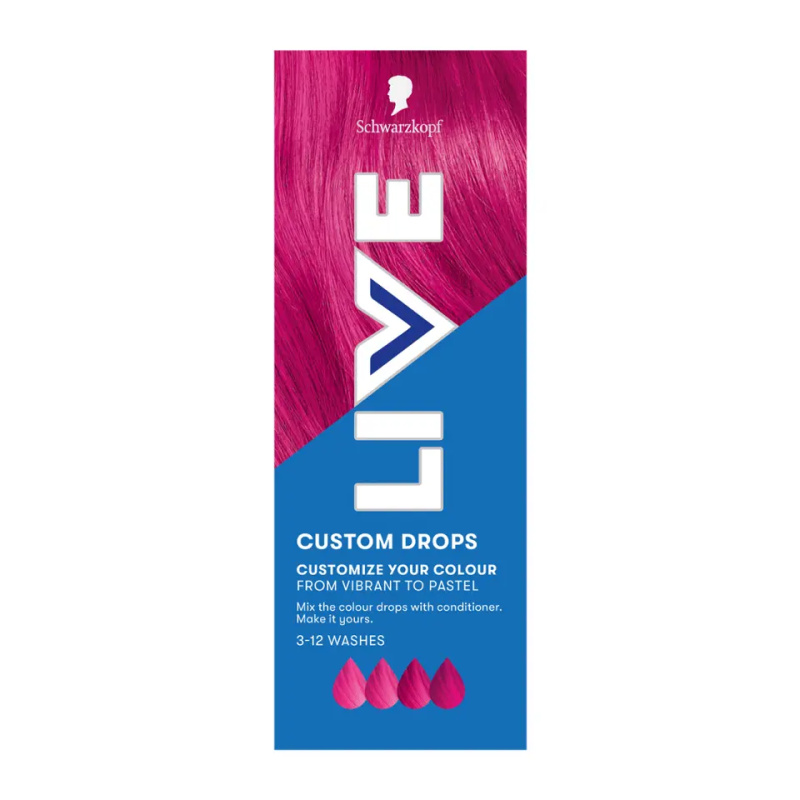 Schwarzkopf LIVE Drops smývatelný barevný stín odstín Růžový květ 30 ml