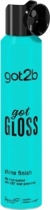 got2b got Gloss Shine Finish sprej pro ochranu vlasů před teplem pro lesk a hebkost vlasů 200 ml
