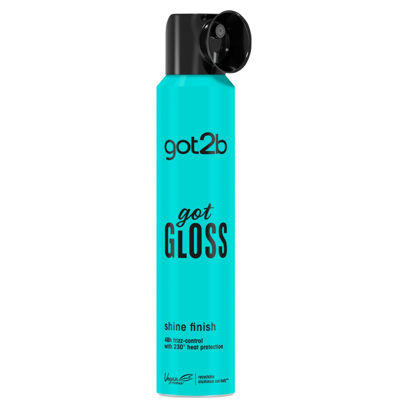 got2b got Gloss Shine Finish sprej pro ochranu vlasů před teplem pro lesk a hebkost vlasů 200 ml