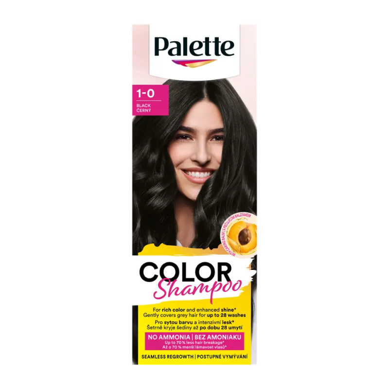 Schwarzkopf Palette Color Shampoo tónovací šampon odstín 1-0 (113) Black 50 ml