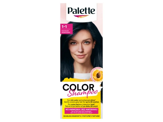 Schwarzkopf Palette Color Shampoo tónovací šampon odstín 1-1 Blue Black 50 ml