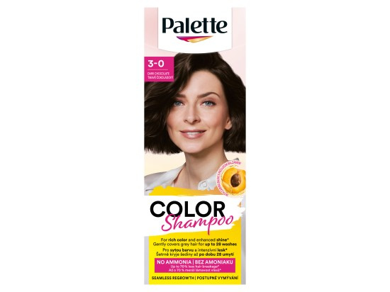 Schwarzkopf Palette Color Shampoo tónovací šampon odstín 3-0 Dark Chocolate 50 ml