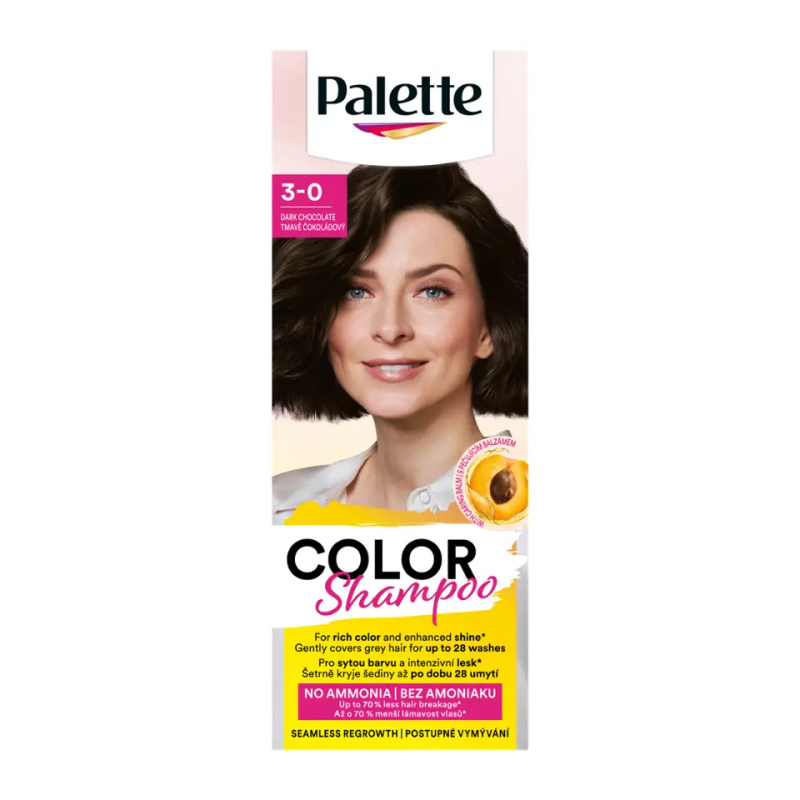 Schwarzkopf Palette Color Shampoo tónovací šampon odstín 3-0 Dark Chocolate 50 ml