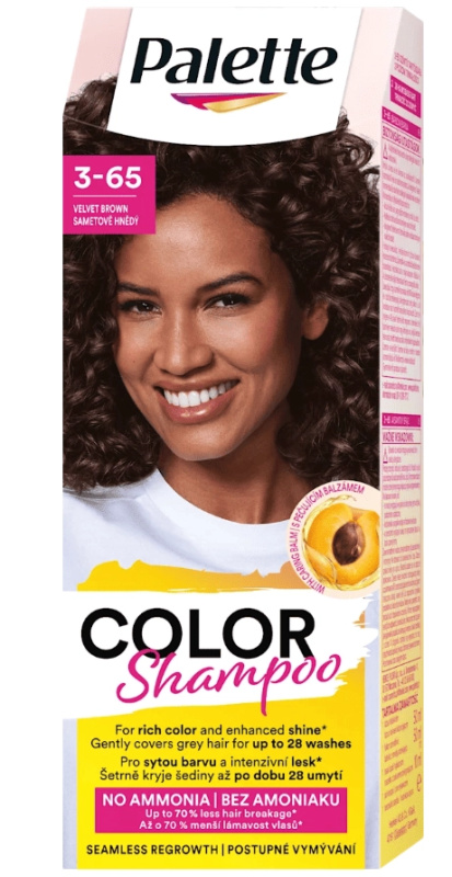 Schwarzkopf Palette Color Shampoo tónovací šampon odstín 3-65 Velvet Brown 50 ml