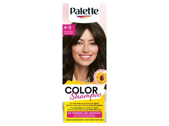 Schwarzkopf Palette Color Shampoo tónovací šampon odstín 4-0 Dark Brown 50 ml