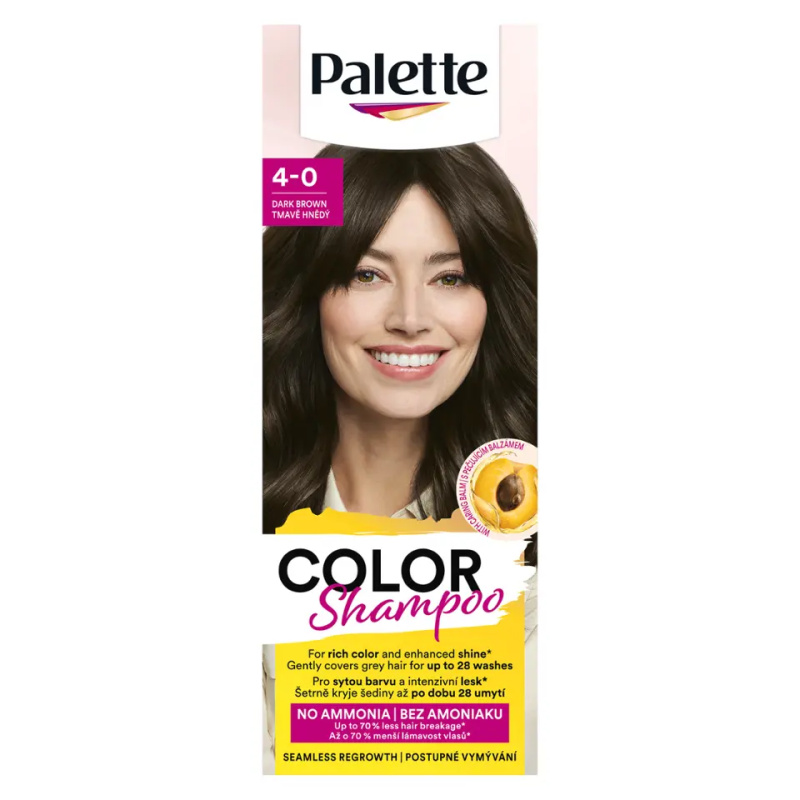Schwarzkopf Palette Color Shampoo tónovací šampon odstín 4-0 Dark Brown 50 ml