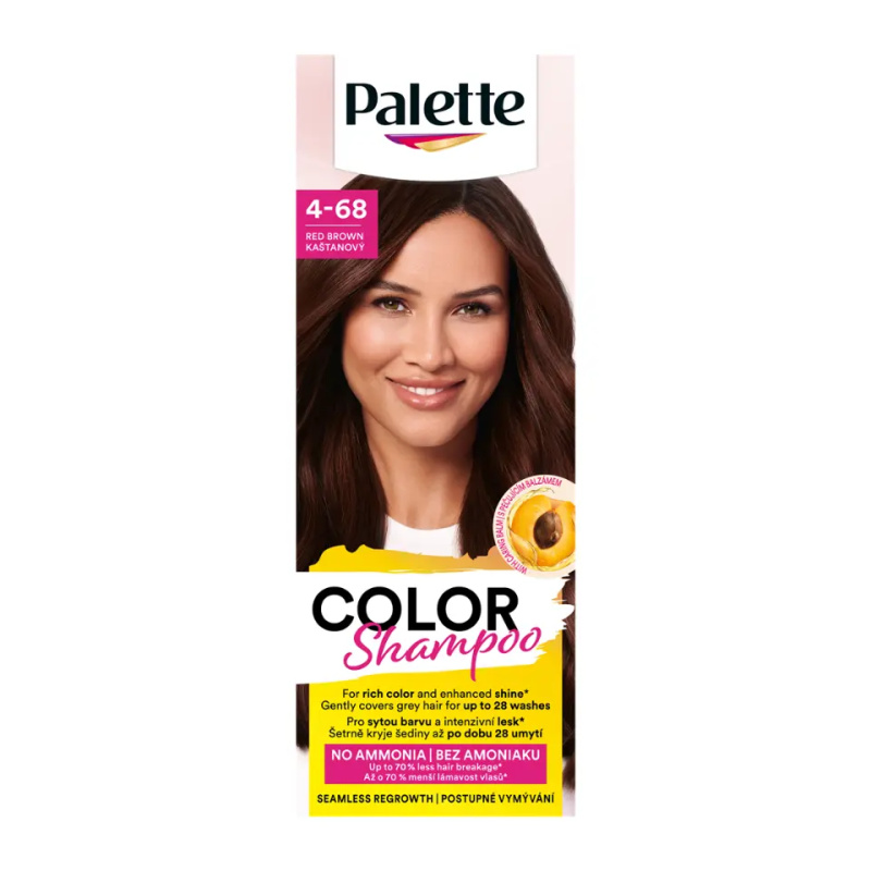 Schwarzkopf Palette Color Shampoo tónovací šampon odstín 4-68 Red Brown 50 ml