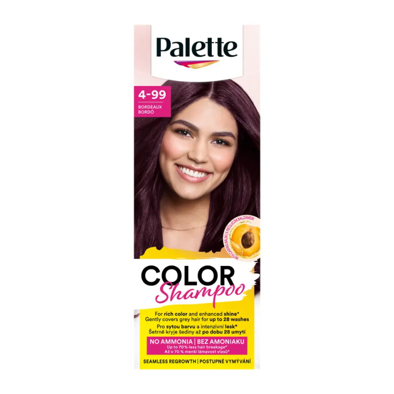 Schwarzkopf Palette Color Shampoo tónovací šampon odstín 4-99 Bordeaux 50 ml