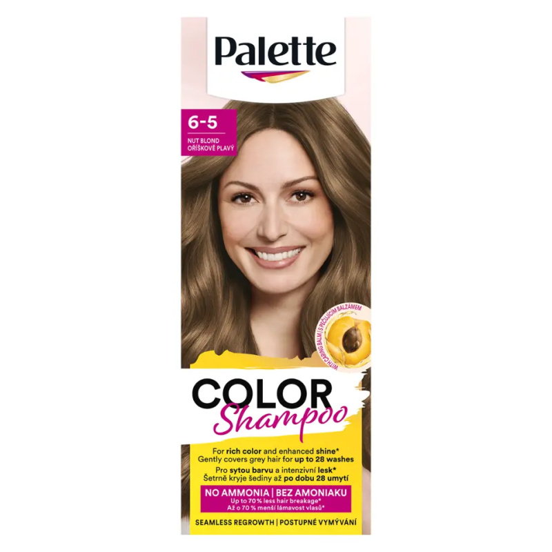 Schwarzkopf Palette Color Shampoo tónovací šampon odstín 6-5 Nut Blond 50 ml