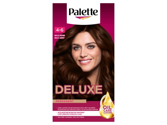 Schwarzkopf Palette Deluxe permanentní barva na vlasy odstín 4-6 Mocca hnědý 1 ks