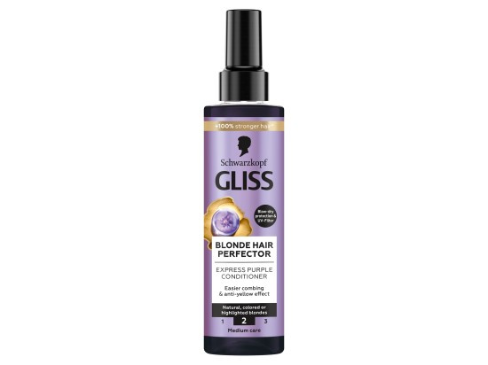 Schwarzkopf Gliss Blonde Hair Perfector bezoplachový kondicionér neutralizující žluté tóny 200 ml