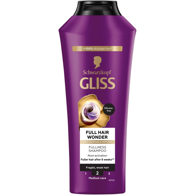 Schwarzkopf Gliss Full Hair Wonder regenerační šampon pro oslabené vlasy 400 ml