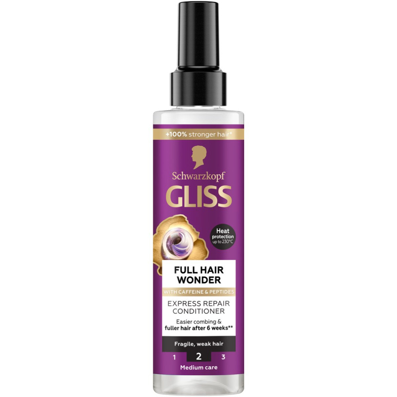 Schwarzkopf Gliss Full Hair Wonder regenerační bezoplachový kondicionér pro oslabené vlasy 200 ml