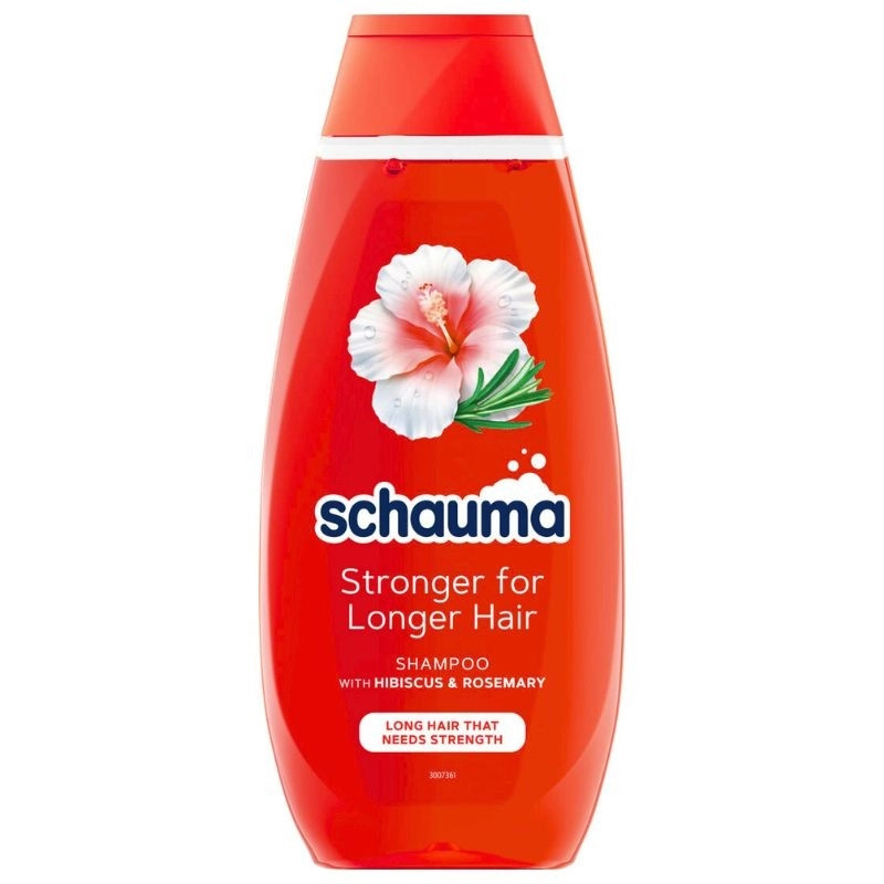 Schwarzkopf Schauma Stronger For Longer Hair posilující šampon pro dlouhé vlasy Hibiscus & Rosemary 400 ml