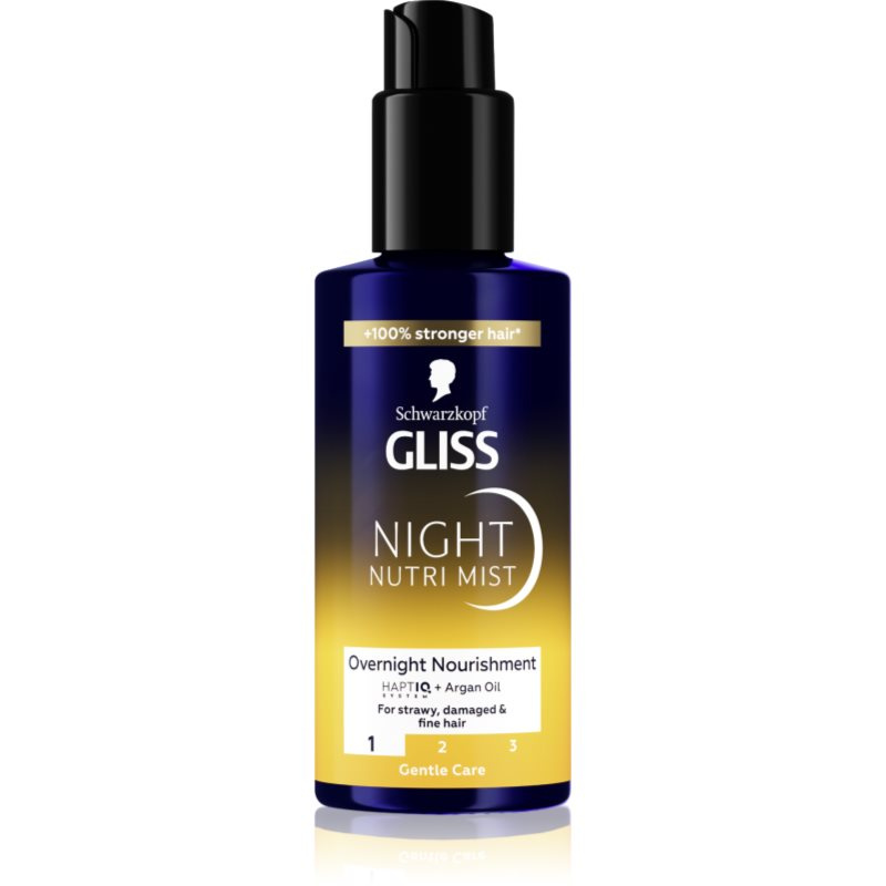 Schwarzkopf Gliss Oil Nutritive noční vyživující lehký sprej Night Nutri Mist 100 ml