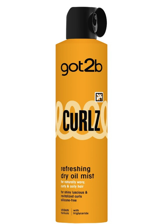 got2b Curlz Refreshing Dry Oil Mist suchá olejová mlha pro vlnité a kudrnaté vlasy 200 ml