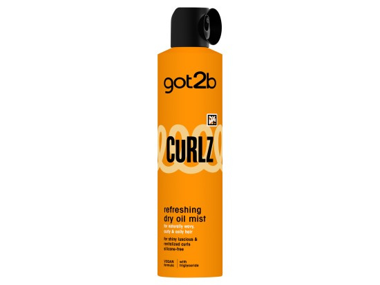got2b Curlz Refreshing Dry Oil Mist suchá olejová mlha pro vlnité a kudrnaté vlasy 200 ml
