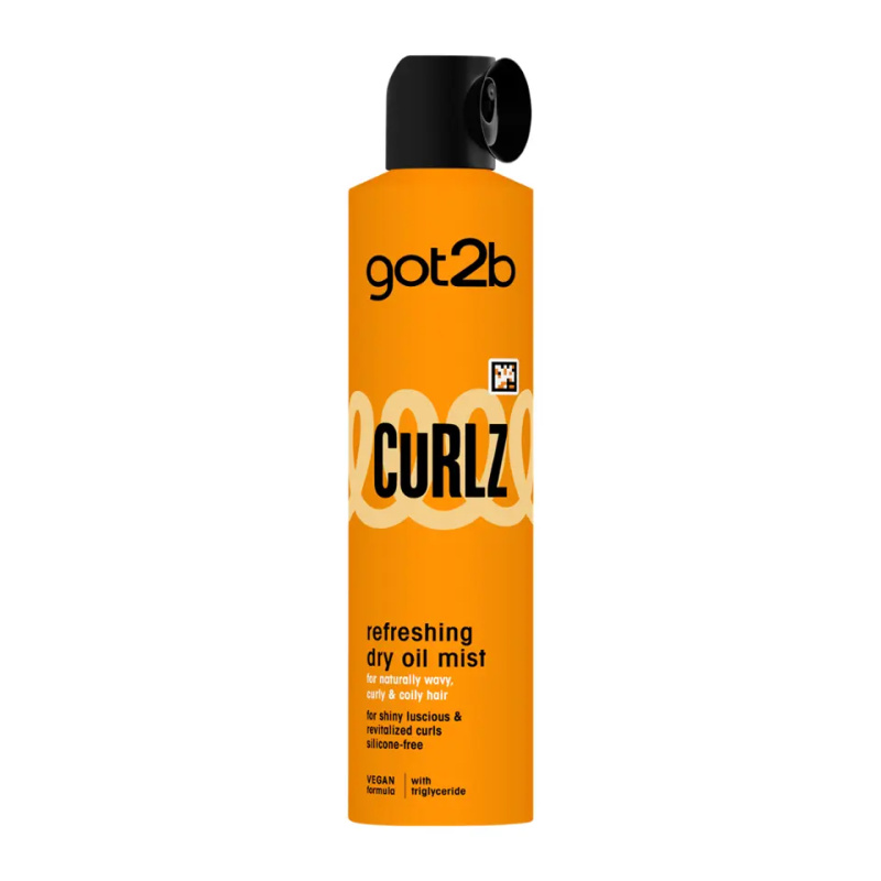 got2b Curlz Refreshing Dry Oil Mist suchá olejová mlha pro vlnité a kudrnaté vlasy 200 ml