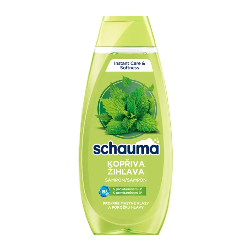 Schwarzkopf Schauma Nettle Freshness čisticí šampon pro mastné vlasy a vlasovou pokožku 400 ml
