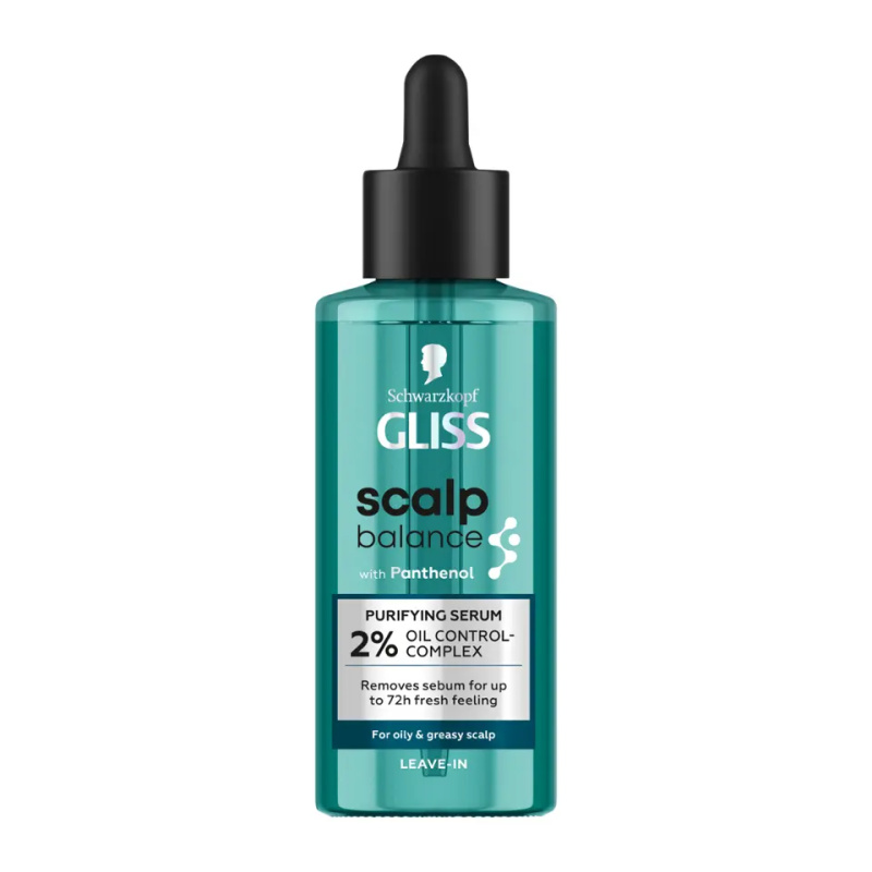 Schwarzkopf Gliss Scalp Balance hloubkově čisticí sérum pro vlasovou pokožku na mastné vlasy 100 ml