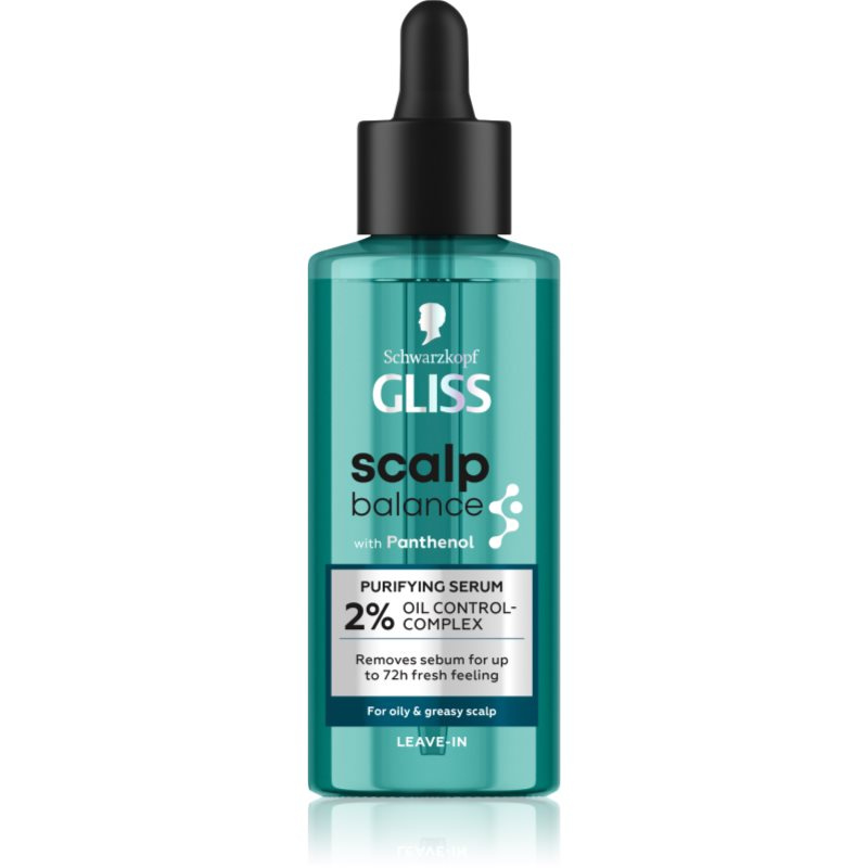 Schwarzkopf Gliss Scalp Balance hloubkově čisticí sérum pro vlasovou pokožku na mastné vlasy 100 ml