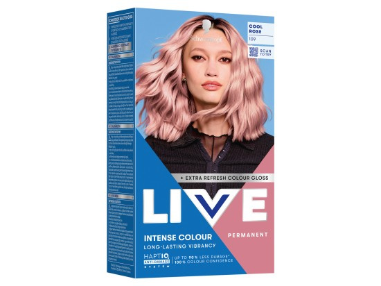 Schwarzkopf LIVE Intense Colour permanentní barva na vlasy odstín 109 Cool Rose 1 ks