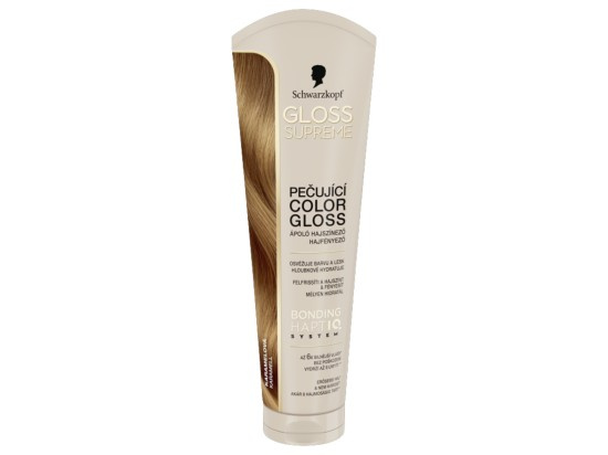 Schwarzkopf Color Gloss pečující barva na vlasy karamelová 145 ml